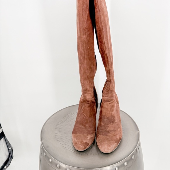 Cole Haan Brown Over the Knee Boots Suede - Picture 1 of 10